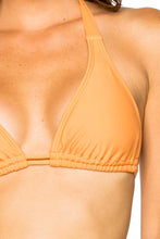 COSITA BUENA - Halter Triangle Top & Scrunch Side Full Bottom • Melon