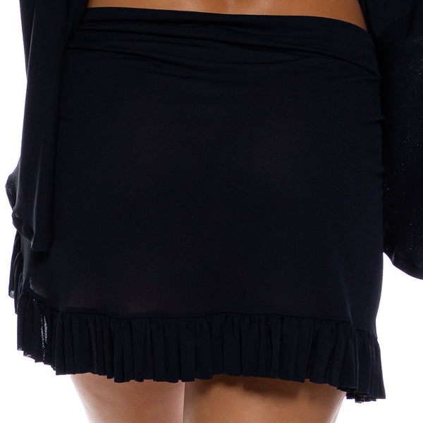 COSITA BUENA - Ruffle Sarong Mini Skirt-CLS