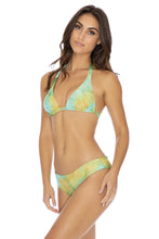 OFF DUTY MERMAID - Triangle Halter Top & Seamless Full Ruched Back Bottom • Multicolor