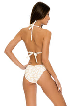 MY LOVE - Triangle Halter Top & Seamless Full Ruched Back Bottom • White