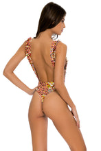 GARDEN NIGHTS - Tank Open Sides Thong One Piece Bodysuit • Multicolor Campaign