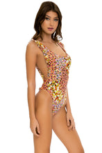 GARDEN NIGHTS - Tank Open Sides Thong One Piece Bodysuit • Multicolor