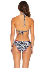 JUNGLE QUEEN - Triangle Halter Top & Drawstring Side Full Bottom • Perla