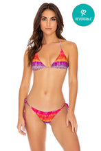 JEWELED - Triangle Top & Wavey Ruched Back Tie Side Bottom • Multicolor Campaign