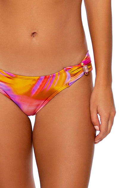 DREAMSICLE - Triangle Cup Top & Scrunch Side Full Bottom • Sunset