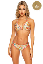 FLORIDA BABE - Triangle Halter Top & Seamless Full Ruched Back Bottom • Sand