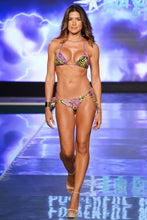 BEYOND WILD - Triangle Top & Wavey Ruched Back Tie Side Bottom • Envy Green Runway