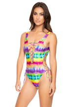 AFTERGLOW - Open Side One Piece Bodysuit • Multicolor