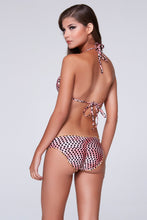 HOT SPOT - Molded Push Up Bandeau Halter Top & Full Ruched Back Bottom • Coral