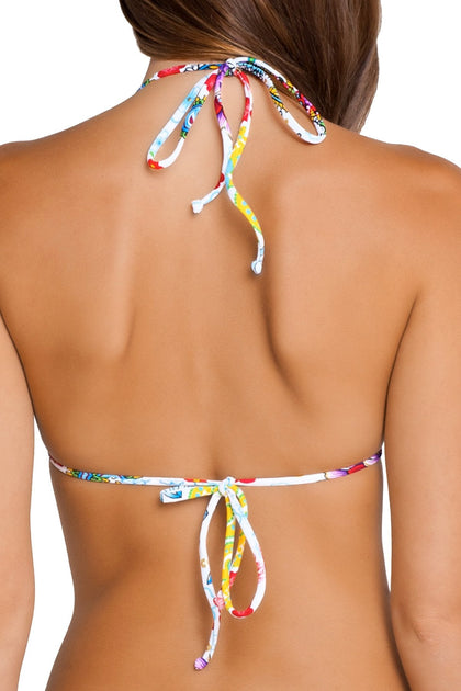 TEQUILA Y SAL - Wavy Triangle Top & Multi Braid  Ruched Back Bottom • Multicolor Campaign