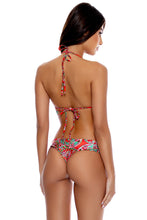 AZULEJOS DEL MAR - Molded Push Up Bandeau Halter Top & Bootylicious Bottom • Multicolor