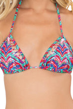 BESOS DE SAL - Strappy Cut Out Triangle Top & Strappy Front Side Moderate Bottom • Multicolor