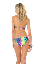 CLANDESTINA - Seamless Plunge Underwire Push Up Top & Multi Strings Full Bottom • Multicolor