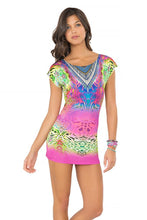 CLANDESTINA - Short Sleeve Bodycon Dress • Multicolor