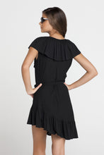 COSITA BUENA - Unwrap Me Mini Dress • Black