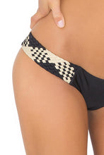 CHAMPAGNE SPARKLE - Intertwine Scoop Halter Top & Tiny Bottom • Black