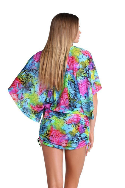 SEA SALT ANGEL - Cabana V Neck Dress • Multicolor