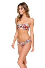 MY WAY - Cut Out Underwire Top & Tab Sides Full Bottom • Multicolor