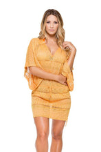 OBSESSION - Cabana V Neck Dress • Cuban Sunset