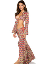 CHA CHA CHA - Cuba Libre Crop Top & Cha Cha Lace Flare Pants • Multicolor