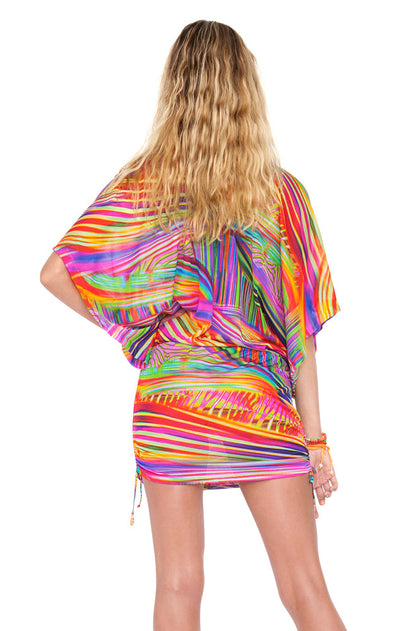 DREAMIN - Cabana V Neck Dress • Multicolor