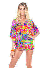 DREAMIN - Cabana V Neck Dress • Multicolor