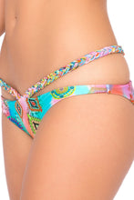 BOHO CHIC - Underwire Push Up Bandeau Top & Sandy Buns Braided Moderate Coverage Bottom • Multicolor