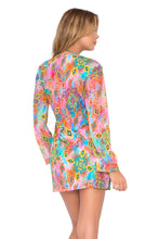 BOHO CHIC - Strings To Braid Plunge V Neck Dress • Multicolor