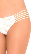 BUENA ONDA - Fringe Underwire Push Up Bandeau Top & Braided Side Full Bottom • White