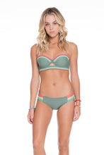 UNSTOPPABLE - Colored Strings Underwire Bandeau Top & Multi Strings Full Bottom • Army