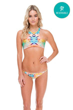 SOL MULTICOLOR - Glam High Neck Top & Double Braided Moderate Bottom • Multicolor