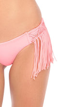 DREAM CATCHER - Weave Sporty Bra Top & Weave Fringed Skimpy Bottom • Pink Sunsets