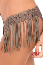 HEART OF A HIPPIE - Weave Fringed Halter Top & Weave Fringed Moderate Bottom • Sandy Toes