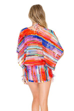 BELLAMAR - Cabana V Neck Dress • Multicolor