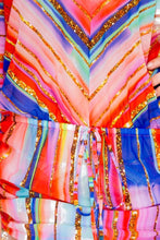 BELLAMAR - Cabana V Neck Dress • Multicolor