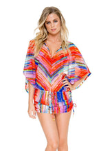 BELLAMAR - Cabana V Neck Dress • Multicolor