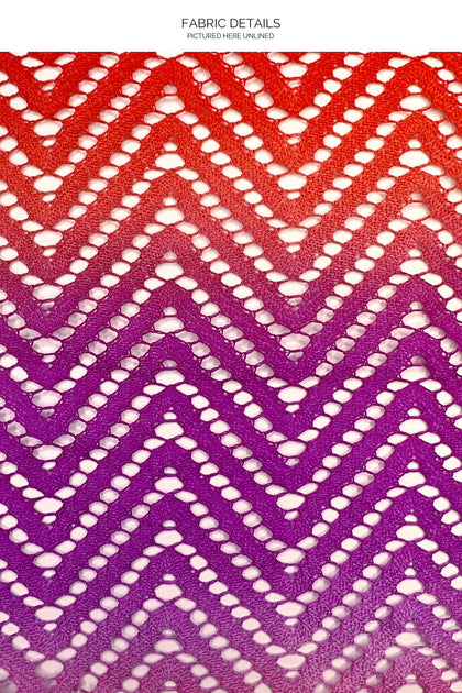 LULI SUNSET - Diamond Cut Short Dress • Multicolor