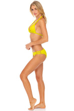 ORILLAS DEL MAR - Triangle Halter Top & Full Bottom • Glowstick