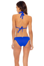 ORILLAS DEL MAR - Triangle Halter Top & Full Bottom • Blue My Mind