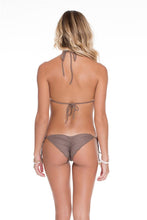 COSITA BUENA - Triangle Top & Wavey Ruched Back Brazilian Tie Side Bottom • Sandy Toes