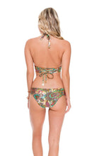 CALLEJERA - Underwire Halter Top & Tab Sides Full Bottom • Multicolor