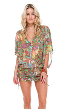 CALLEJERA - Cabana V Neck Dress • Multicolor