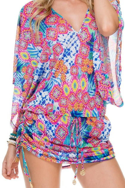 BEAUTIFUL MESS - Cabana V Neck Dress • Multicolor