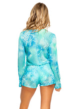 OCEAN SHIMMER - Deep Plunge Romper • Multicolor