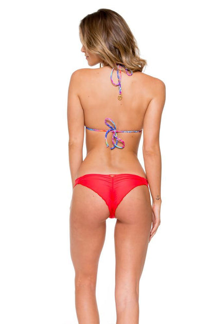 STAR GIRL - Triangle Top & Strappy Brazilian Ruched Back Bottom • Girl On Fire