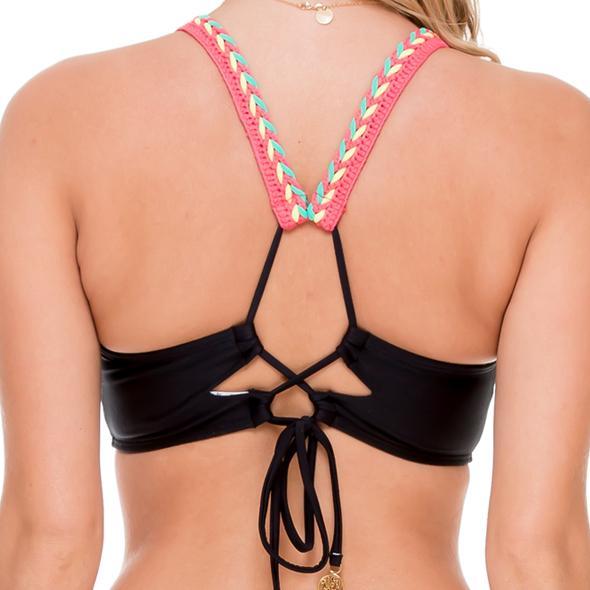 ATREVIDA - Multicolor Crochet Sporty Top