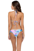 PALMARES - Wavey Triangle Top & Wavey Ruched Back Brazilian Tie Side Bottom • Multicolor