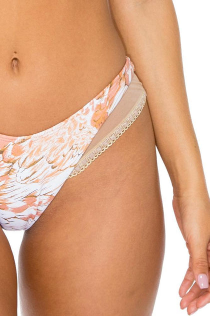 AMOR TABACO Y RON - Camila Top & Mesh High Leg Brazilian Bottom • Rose Gold