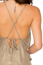COMPAI - Ruffle Layered Short Dress • Bronze