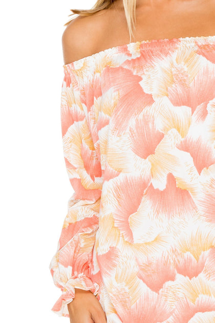 COSTA DE LUZ - Cuff Bell Sleeve Dress • Multicolor